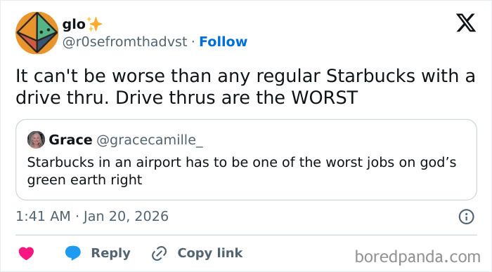 Airport baristas share tough experiences working at busy airport coffee shops amid high stress and customer demands.