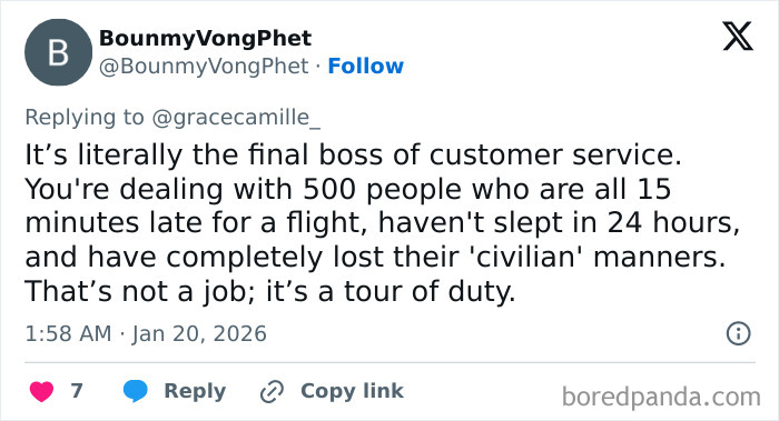 Airport baristas describe dealing with tired, rude travelers making their job one of the worst in customer service.