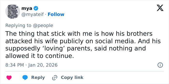 Screenshot of a tweet discussing family drama related to Cruz Beckham and Brooklyn&rsquo;s wedding claims on social media.