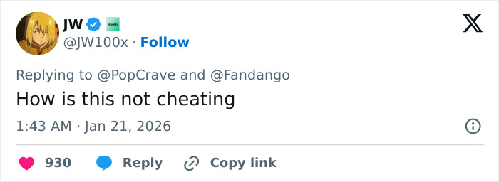 Screenshot of a tweet discussing Margot Robbie&rsquo;s on-set relationship with Wuthering Heights co-star Jacob Elordi sparking rumors.