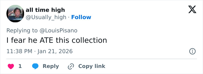 Screenshot of a tweet roasting Jaden Smith over his debut Christian Louboutin collection with Black Brooklyn Beckham reference. Screenshot of a tweet roasting Jaden Smith over his debut Christian Louboutin collection with Black Brooklyn Beckham reference.