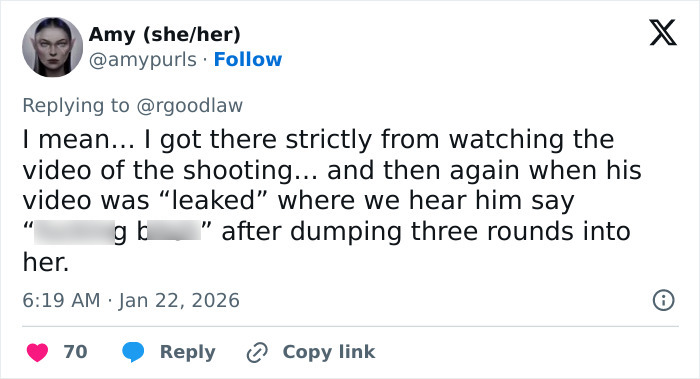Screenshot of a tweet discussing new autopsy details revealing harrowing moments of Renee Good&rsquo;s final shooting.
