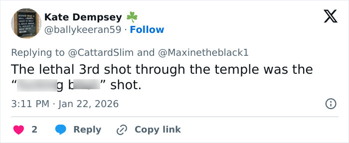 Screenshot of a tweet discussing autopsy details revealing harrowing new information about Renee Good&rsquo;s final moments.