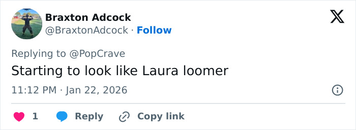 Fan commenting on Millie Bobby Brown's sultry snaps, expressing thoughts about her growing up too fast.