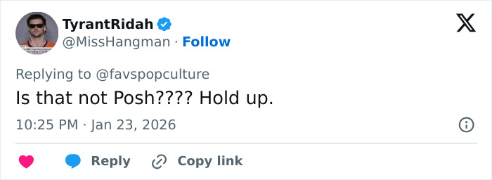 Tweet by TyrantRidah reacting to Cruz Beckham's outing with mom lookalike girlfriend, sparking buzz about how old is she.