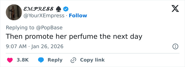 Tweet on social media criticizing Billie Eilish's response to ICE controversy and referencing American way of thinking.
