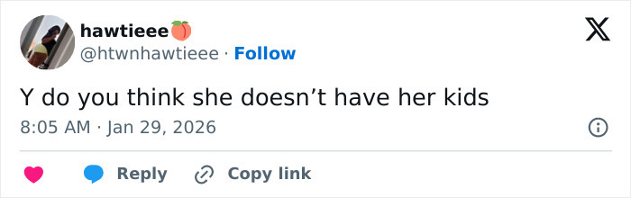 Screenshot of a tweet questioning why Erika Kirk doesn’t have her kids, linked to backlash from leaked clip after Charlie’s passing.