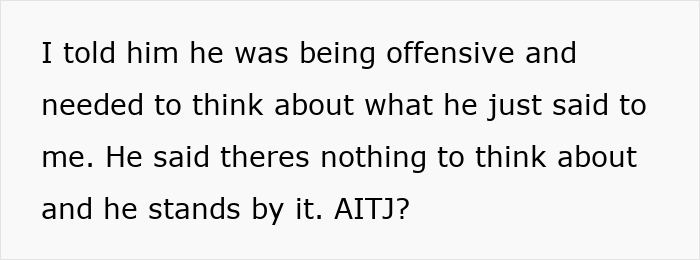 Screenshot of message about an unemployed guy insulting the friend who pays his bills, asking AITJ