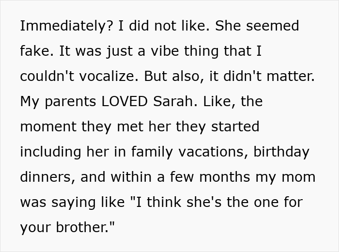 Text excerpt revealing doubts about a fianc&eacute;e's past as uncovered by a simple Venmo search exposing her fabricated widow status.
