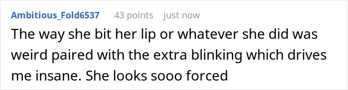 Ariana Grande displaying unsettling bizarre mannerisms, including lip biting and excessive blinking, during a recent interview.