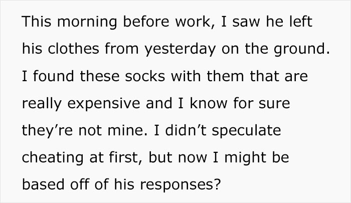 Man tries to convince girlfriend he didn&rsquo;t cheat while fancy designer socks in their home suggest otherwise