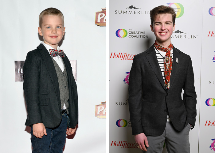 Side-by-side photos of a male celebrity showing a decade transformation highlighting celeb changes over ten years.