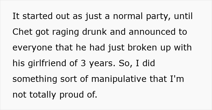 Text excerpt about a guy suspecting his girlfriend of cheating with his roommate and using a smart method to expose them.