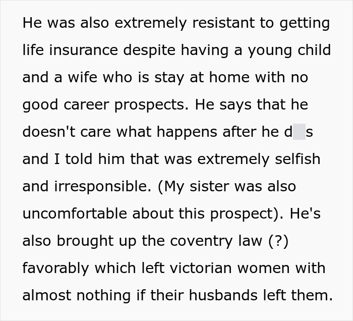 Woman worried about sister who became a tradwife starting a secret fund to support her discreetly at home.