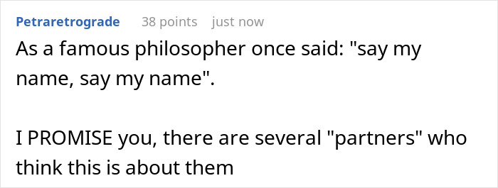 Screenshot of a Reddit comment discussing reactions after Timoth&eacute;e Chalamet snubs Kylie Jenner at the Golden Globes.
