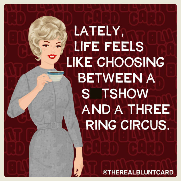 These Vintage-Style Cards Look Sweet At First Glance, Until Their Dark Humor Hits You (29 New Pics)