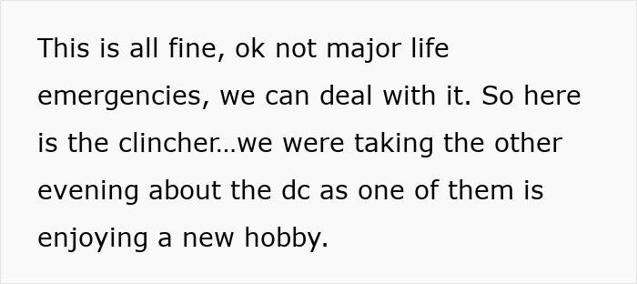 Mom upset with husband over secret trust funds while discussing a new hobby and handling minor life emergencies.