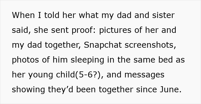 Dad&rsquo;s mistress texts adult daughter with proof exposing months-long affair, leaving mom devastated on New Year&rsquo;s Eve.