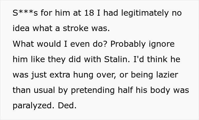 Man uses theatrics at workplace to get revenge on bully, scaring him and causing embarrassment.