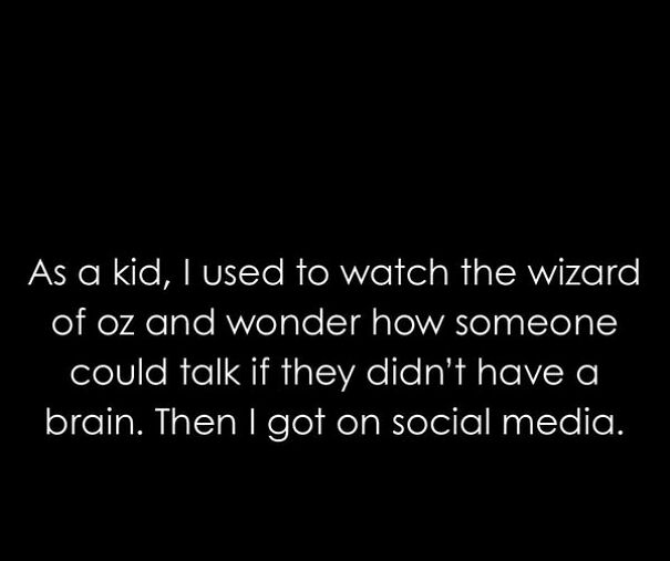 Relatable meme about social media and brainless talking, capturing the humor of modern online behavior.