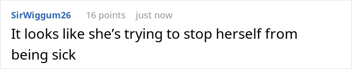 Comment on Ariana Grande&rsquo;s bizarre mannerisms suggesting she is trying to stop herself from being sick in recent interview.