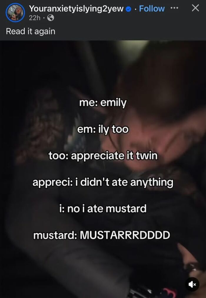 Screenshot of a confusing text exchange illustrating people breaking their brain trying to understand what they read.