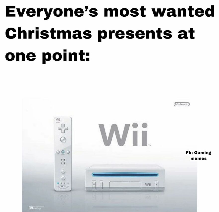 Nintendo Wii gaming console and remote, representing relatable memes for exhausted adults who want to play video games.