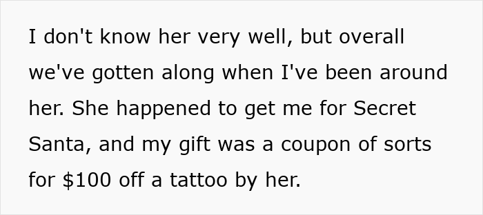 &ldquo;Ultimate Narcissist&rdquo;: Woman Gives $100 Off A Tattoo Made By Her As Gift, Mad As SIL Won&rsquo;t Use It