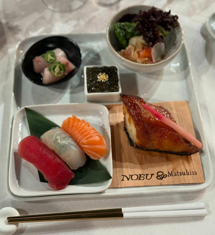 Assorted sushi and grilled fish served on a tray showcasing Golden Globes food available to order on DoorDash. Assorted sushi and grilled fish served on a tray showcasing Golden Globes food available to order on DoorDash.