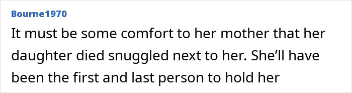 Comment discussing emotional comfort after lawyer, 44, found deceased on transatlantic flight near mother.