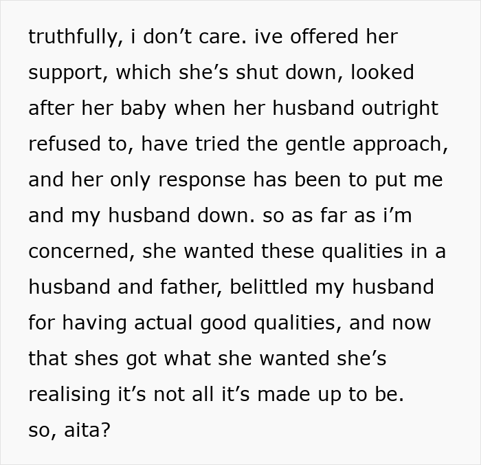 New Mom Saddled With &ldquo;Real Man&rdquo; Who Never Helps, Sis Calls It Payback For Insulting Her Kind Hubby