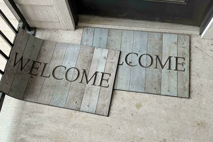 Came Home From A Trip And Found That My Welcome Mat Had Cloned Itself