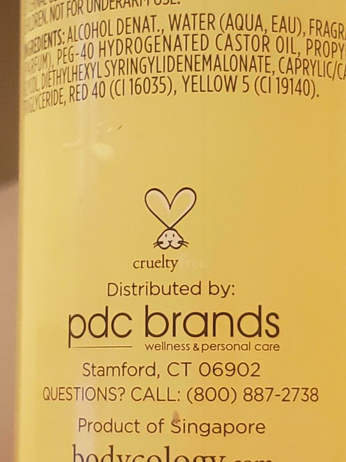 Close-up of a product label with branding and ingredients showing a common sense fail in packaging design.