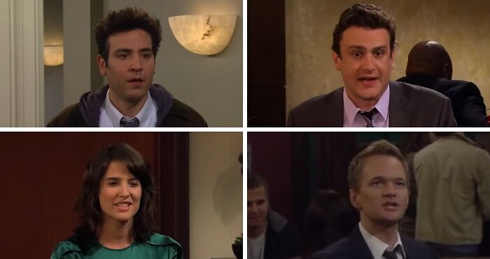 Four TV show characters in different scenes, part of a vote on who to remove from popular TV show casts.