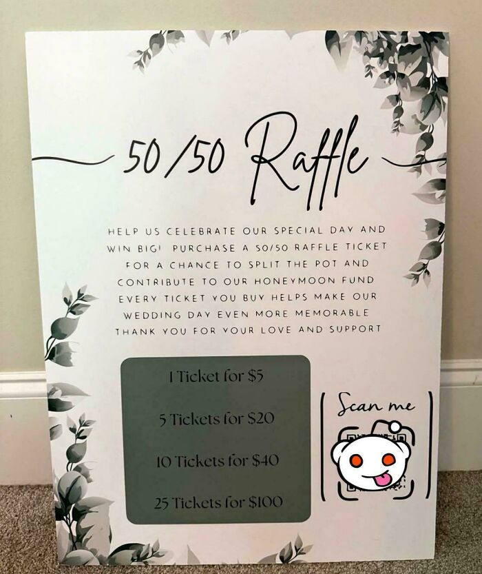 Wedding Raffle Board For Sale On Marketplace