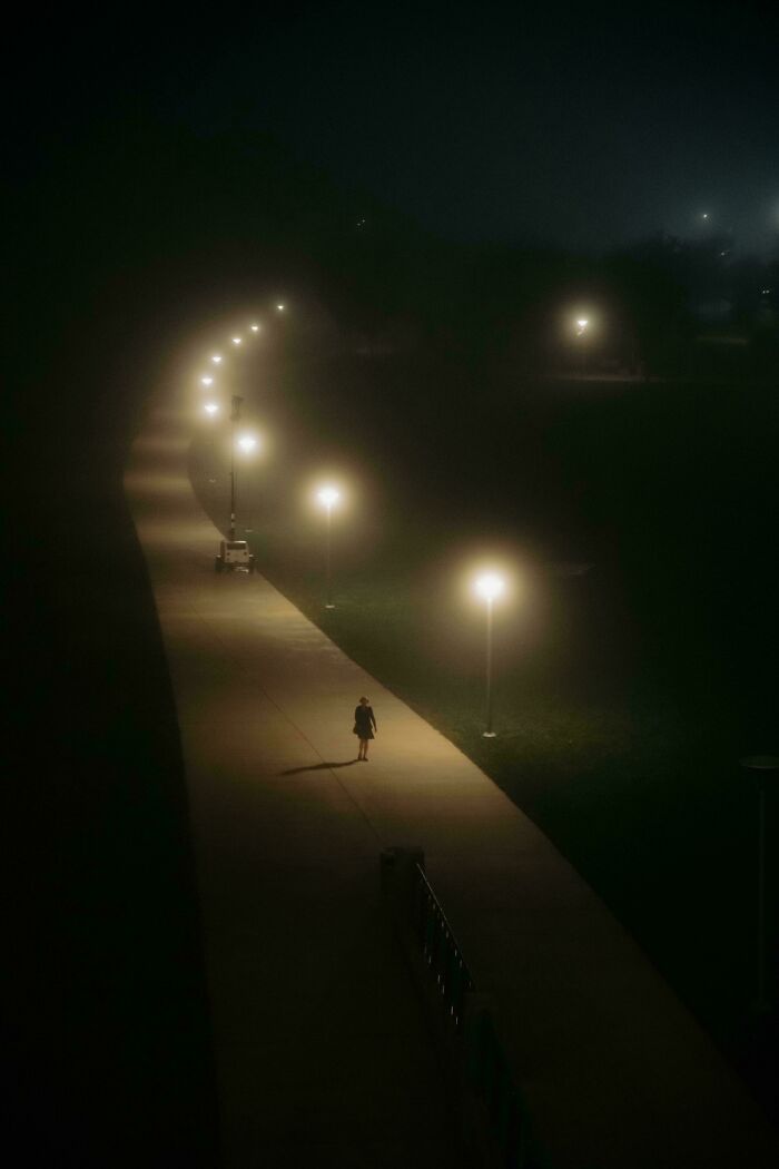 A Photo I Took Of A Stranger Walking Home