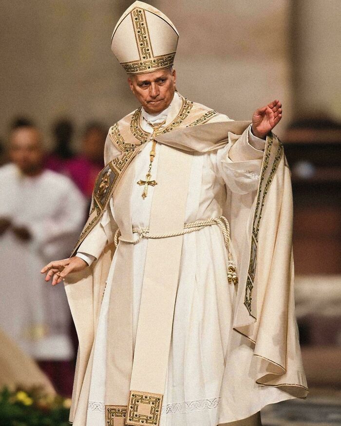 The Pope Striking A Pose Straight Out Of The 15th Century