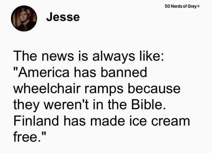 A text post discussing contrasting news headlines. An intelligent post highlighting blatant foolishness in news reporting.