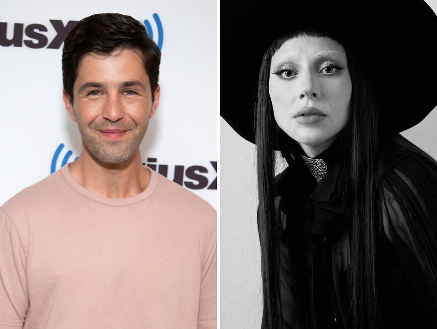 Josh Peck And Lady Gaga side by side, showcasing celebrity age twins who redefine what it means to grow older.