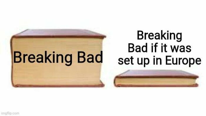 Comparison of two books illustrating healthcare differences in the US and Europe, related to healthcare memes humor.