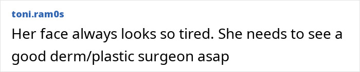 Comment expressing concern over Taraji P. Henson's appearance and noticeable face changes prompting worry among fans.