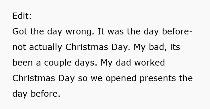 Woman Gobsmacked After Fam Refuses To Give Her &ldquo;Spoiled&rdquo; Kids Xmas Presents