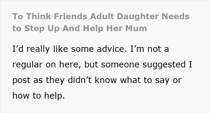 Alt text: Adult daughter stepping up to help her mom, offering support and care in a family setting.