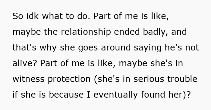 Text message expressing confusion about a fianc&eacute;e&rsquo;s fabricated past and widow status in a complicated relationship.