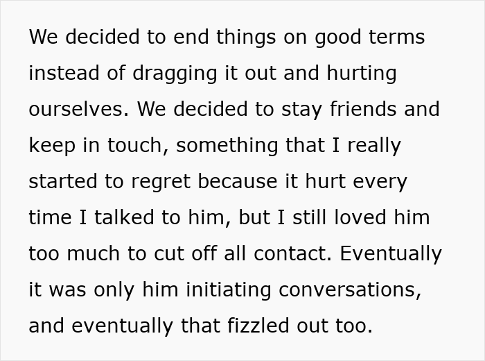 Text excerpt discussing a man jumping into hero mode for pregnant ex and offers to raise her baby.