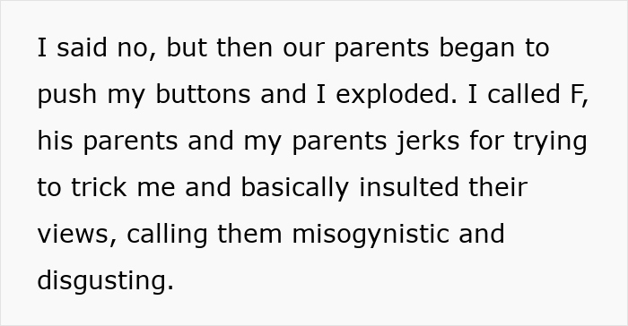 Text excerpt describing a woman shocked by her arranged marriage proposal after walking off a plane in India.