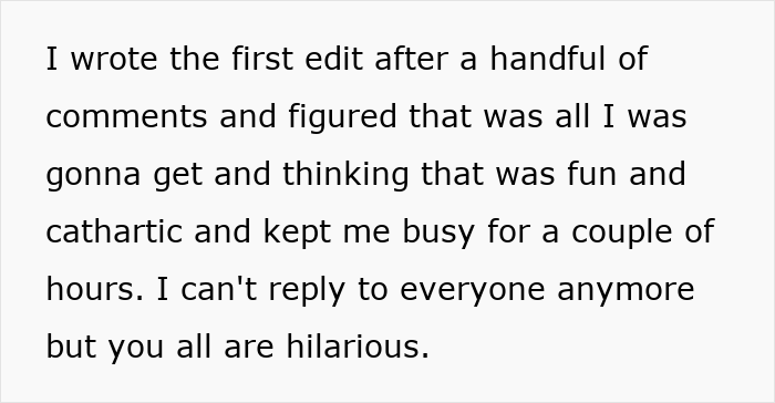 White text card with paragraph about writing an edit, social post tone, mentioning heated blanket family exchange White text card with paragraph about writing an edit, social post tone, mentioning heated blanket family exchange