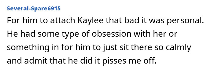 Excerpt from online comment discussing disturbing new details about final moments of Bryan Kohberger's victims revealed in autopsy reports. Excerpt from online comment discussing disturbing new details about final moments of Bryan Kohberger's victims revealed in autopsy reports.