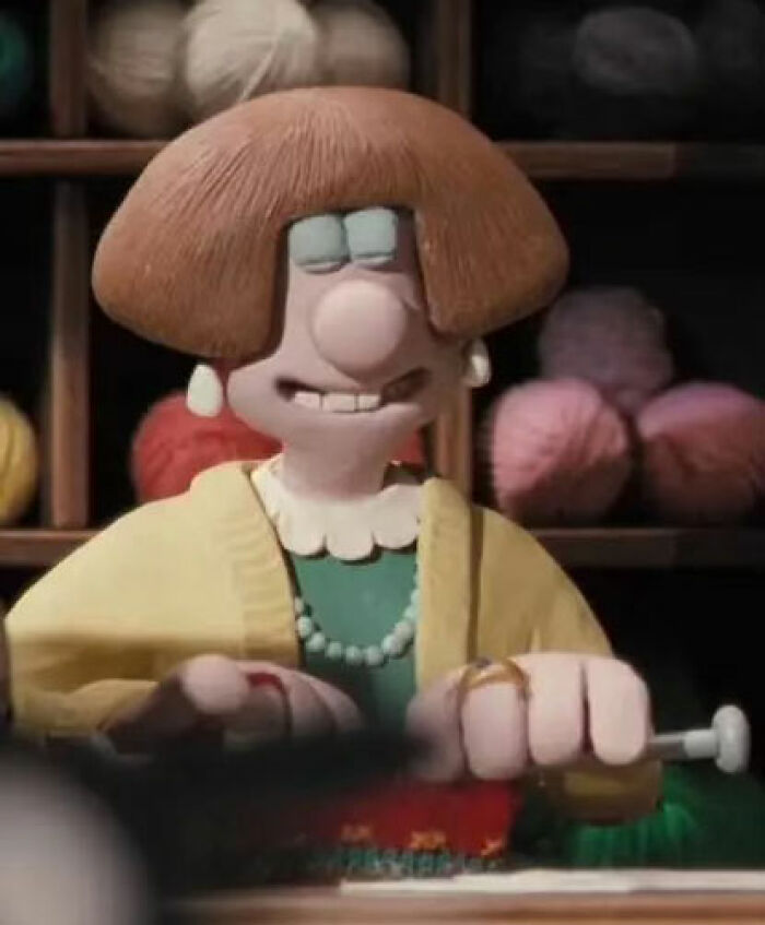 Stop-motion animated woman with brown bob haircut knitting yarn, illustrating woman’s cream cheese review internet buzz concept. Stop-motion animated woman with brown bob haircut knitting yarn, illustrating woman’s cream cheese review internet buzz concept.