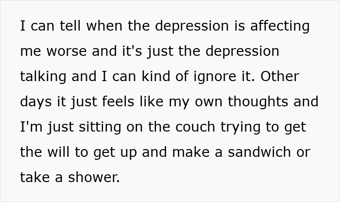 Text discussing a dad&rsquo;s struggle with depression after being accused of horrific things by his own kids.